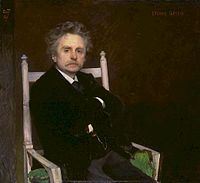 Edvard Grieg, 1891 painting by Eilif Peterssen...